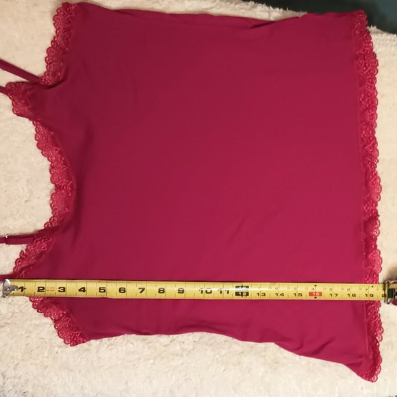 EUC ~ Adjustable Strap Camisole w/ Lace Accents (Size: Large) - Picture 5 of 5